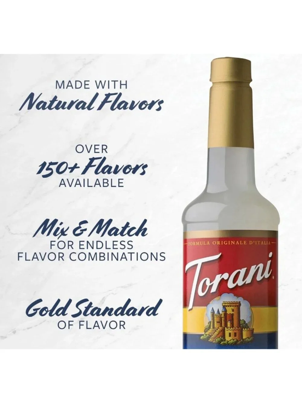 Torani French Vanilla Coffee Syrup 25.4 oz Bottles Flavoring For Latte Drinks